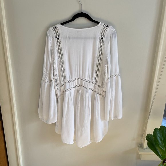 Amuse Society Kensington White Lace Dress - Size Small - Picture 9 of 10